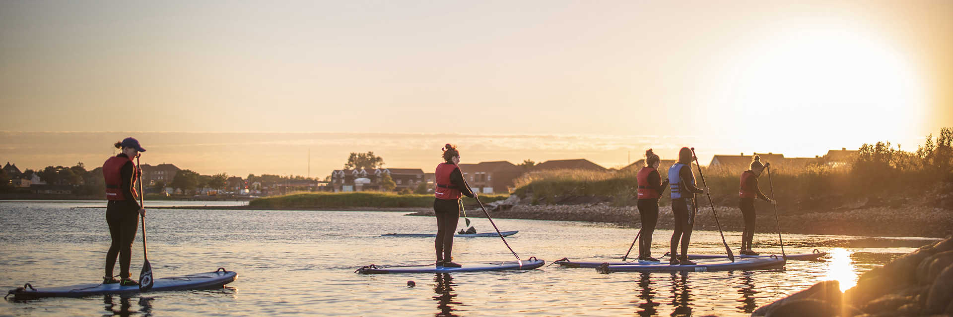 Padelboard surfere i Limfjorden