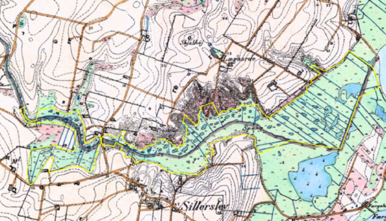 Kort over Sillerslev